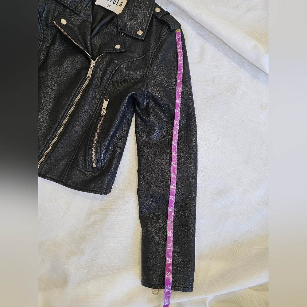 Pistola Black PU Leather Jacket for Women Medium - Picture 16 of 16